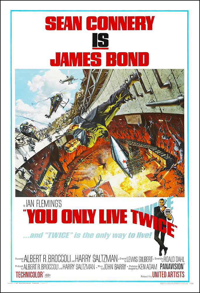 You Only Live Twice Movie Poster Print 1967 Action 1 Sheet Artwork 007 Ebay