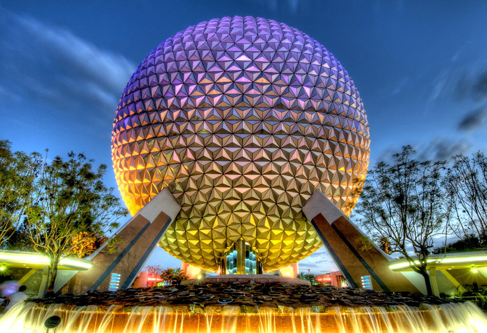 EPCOT Spaceship Earth HDR - Architecture Poster - Photo ...